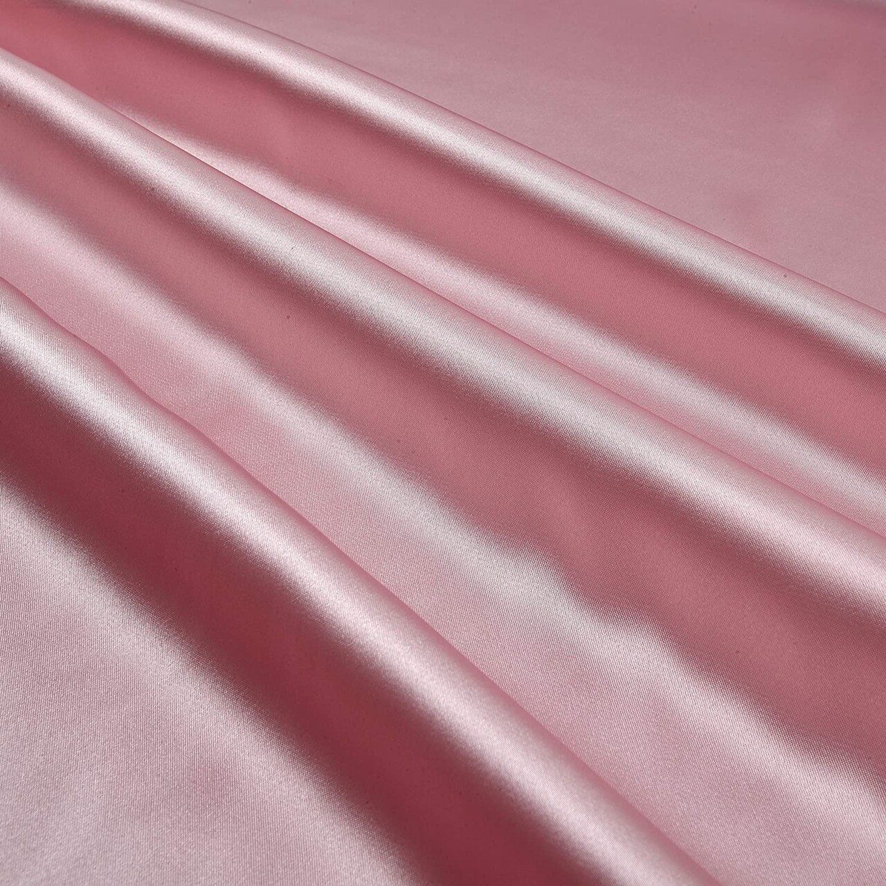 1 Yard Dusty Rose Satin-Charmeuse Fabric 60″ Inch Wide GSM 175